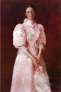 ピンクの研究 別名ロバート・P・マクドゥガル夫人の肖像 ウィリアム・メリット・チェイス Oil Paintings